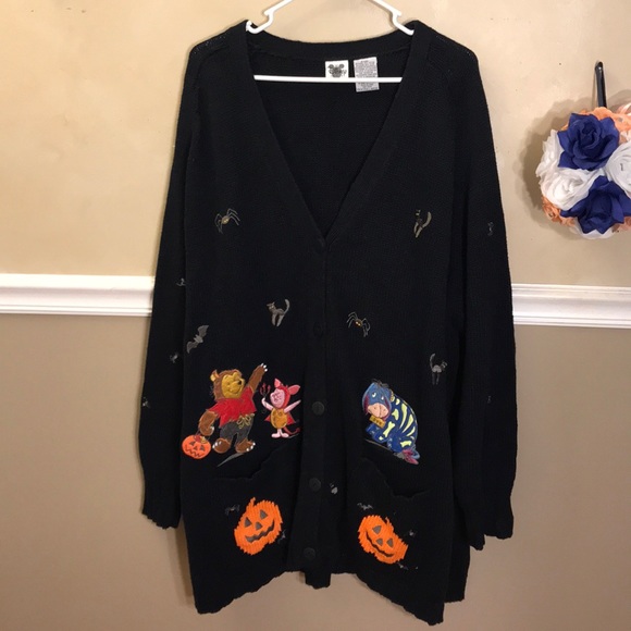 Disney Catalog Pooh Halloween Cardigan 
